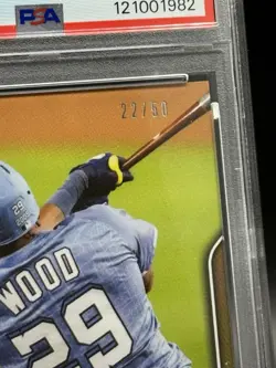 2025 Topps Now James Wood /50 Rookie GOLD FOIL PSA GEM 10 ✅✅ - Image 3