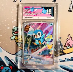 Pokemon TCG First Partner Piplup MEP 042 Ace 10 Perfect Subgrades - Image 1