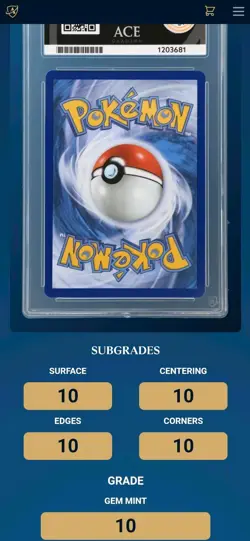 Pokemon TCG First Partner Piplup MEP 042 Ace 10 Perfect Subgrades - Image 4