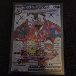 Pokemon TCG Scarlet & Violet Obsidian Flames Charizard EX 215/197 Ultra Rare - Image 1