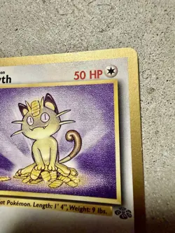 1999 Pokemon Meowth Gold Border Promo 56/64 Jungle - Image 4