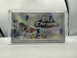 2023 Topps Chrome Disney 100 Hobby Box | New & Sealed | GSP With Display Case - Image 1