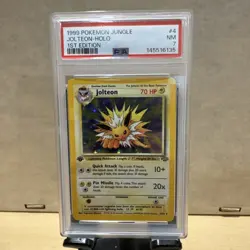 PSA 7 1999 POKEMON JUNGLE 1ST EDITION #4 JOLTEON-HOLO - Image 1