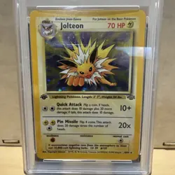 PSA 7 1999 POKEMON JUNGLE 1ST EDITION #4 JOLTEON-HOLO - Image 2