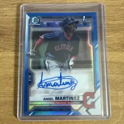2021 Bowman Angel Martinez Chrome Prospect Auto Blue Refractor #17/150 - Image 1