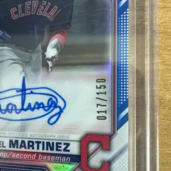2021 Bowman Angel Martinez Chrome Prospect Auto Blue Refractor #17/150 - Image 3