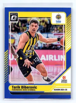 Tarik Biberovic 2024-25 Donruss EuroLeague #90 Optic Blue #/49 - Image 1