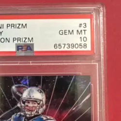 2016 Panini Prizm Tom Brady Illumination Prizm #3 PSA 10 New England Patriots - Image 3