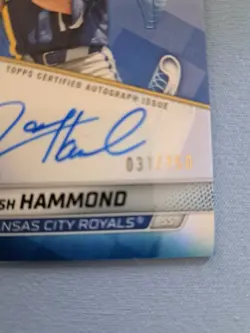 2025 Bowman's Best Josh Hammond Auto Blue /150 - Image 2