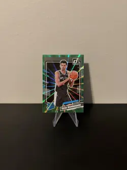 2023-24 Panini Donruss Victor Wembanyama Holo Green Laser Rookie RC #220 Spurs - Image 1