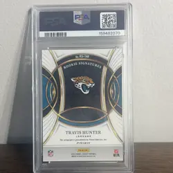 Panini 2025 Select Travis Hunter Jaguars #RSI-THR Prizm RC Auto PSA 10 - Image 2