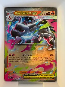 Mega Charizard X ex 013/094 Double Rare Phantasmal Flames Pokemon Near Mint - Image 1