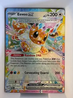 Eevee ex 075/131 Holo Double Rare Prismatic Evolutions Pokemon Near Mint - Image 1