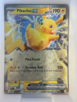 Pikachu ex 063/193 Double Rare Paldea Evolved Pokemon Near Mint - Image 1