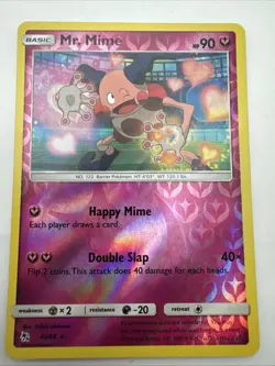 NM Mr. Mime 43/68 Hidden Fates Reverse Rare Pokemon Card - Image 1