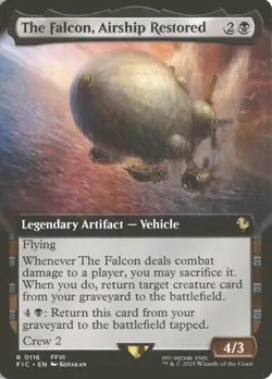 MTG The Falcon, Airship Restored (0116) *Non-Foil* Extended Art Final Fantasy NM - Image 1