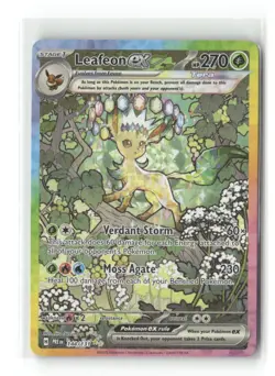 Pokemon TCG Prismatic Evolutions #144/131 Leafeon EX Special Illustration Rare - Image 1