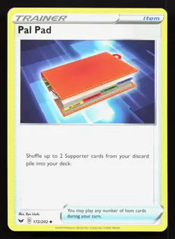 Pal Pad 172/202 Sword & Shield NM Pokemon Card TCG - Image 1