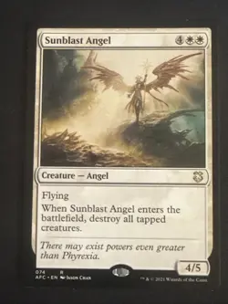 1x Sunblast Angel (074) Commander Adventures in the Forgotten Realms LP MTG - Image 1