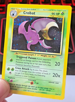 Pokemon TCG: Crobat Neo Revelation #4/64 Holo *Swirl* Near Mint (NM) - Image 2