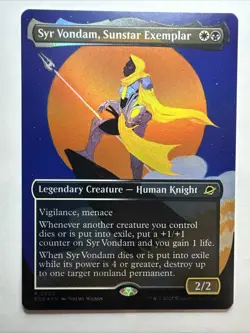 Syr Vondam, Sunstar Exemplar (Borderless) Edge of Eternities Foil Mtg Card NM - Image 1