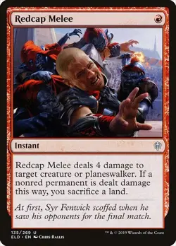 Redcap Melee 2x FOIL ELD MTG Throne of Eldraine Uncommon MINT red - Image 1