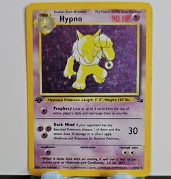 Pokemon TCG Fossil Hypno 8/62 1st Edition Holo Rare 90 HP Stage 1 English - Image 1