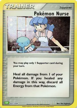 Pokemon TCG Pokemon Nurse #023/034 Holo Trading Card Game Classic NM - Image 1