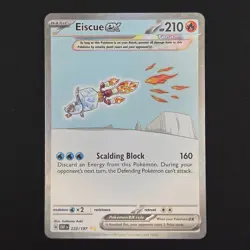 Pokemon TCG Card Eiscue ex 222/197 Obsidian Flames Special Illustration - NM - Image 1