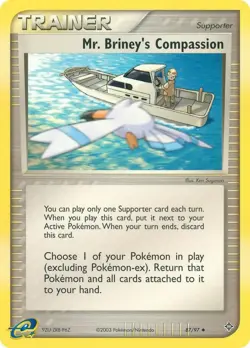 Mr. Briney's Compassion 87/97 Uncommon Dragon Pokemon Lightly Played - Image 1
