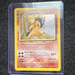 Nintendo Pokemon Typhlosion 17/111 Neo Genesis 2000 Holo Rare English 100 HP - Image 1