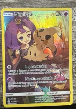 The Pokemon Company Mimikyu Cosmic Eclipse 245/236 Secret Rare Holo Full Art - Image 1