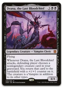 Drana, the Last Bloodchief #98 (NM) Zendikar Rising ZNR Magic MTG pack fresh - Image 1