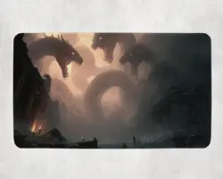 Tribal Hydra Themed Playmat - Kawaii Anime Style Gaming Mat for MTG/TCG - Image 1