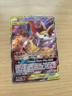 Charizard & Braixen GX SM230 Holo Full Art Sun & Moon Promo Pokemon Card LP-NM - Image 1