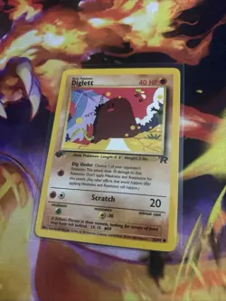 Diglett - 1st Edition - 52/82 Team Rocket - Pokemon TCG - 2000 - Image 1