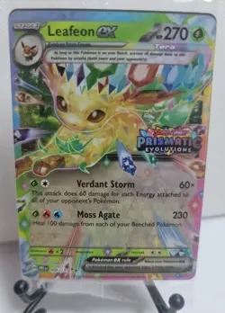 Sealed Leafeon ex 006/131 Prismatic Evolutions Stamp Promo Holo Pokemon TCG - Image 1