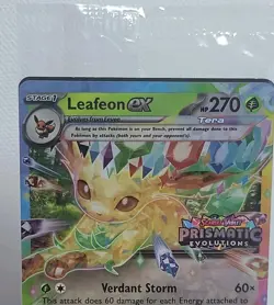 Sealed Leafeon ex 006/131 Prismatic Evolutions Stamp Promo Holo Pokemon TCG - Image 3