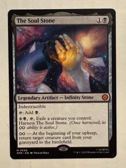 The Soul Stone NM Spider-Man Magic The Gathering Universes Beyond MTG - Image 1