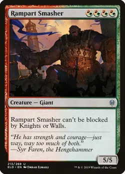 Rampart Smasher 4x FOIL ELD MTG Throne of Eldraine Uncommon MINT red green - Image 1