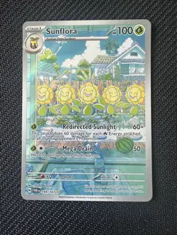 Pokemon TCG Sunflora Illustration Rare Card 169/167 Twilight Masquerade NM - Image 1