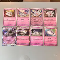 Greavard & Houndstone ex Ghost Type Pokemon TCG Lot 8 ENG HoloFoil/Regular - Image 1