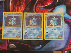 Set Of 3 Misty's Seadra 9/132 Prerelease Holo Pokemon Card - Image 1