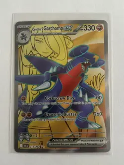 Cynthia's Garchomp ex 215/182 Ultra Rare Destined Rivals Pokemon NM - Image 1