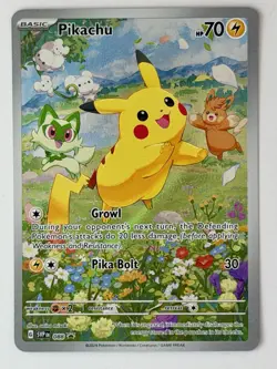 Pokemon Pikachu SVP 088 Scarlet Violet Black Star Promo Full Art Holo NM EN - Image 1
