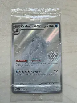 Pokemon Crabominable 149/142 Stellar Crown Holiday Calendar SEALED Snowflake - Image 1