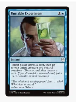 Unstable Experiment | MTG Marvel Crossover | Norman Osborn | EDH Instant NM - Image 1