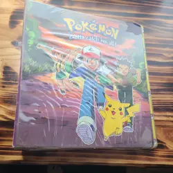 Vintage 1999 Plymouth 3 Ring Card Binder Nintendo Pokemon Pikachu Ash 41365040775 - Image 1