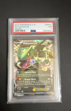 🔥 Rayquaza EX BW47 Black & White Promo Holo Pokemon Card NM 🔥 - Image 1