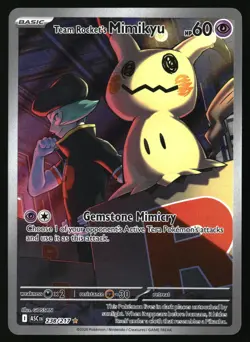 TEAM ROCKET'S MIMIKYU 238/217 ASCENDED HEROES POKEMON HOLO NM/M - Image 1